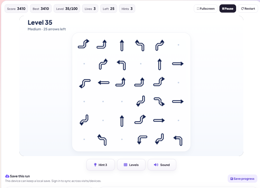Arrow Escape browser game preview