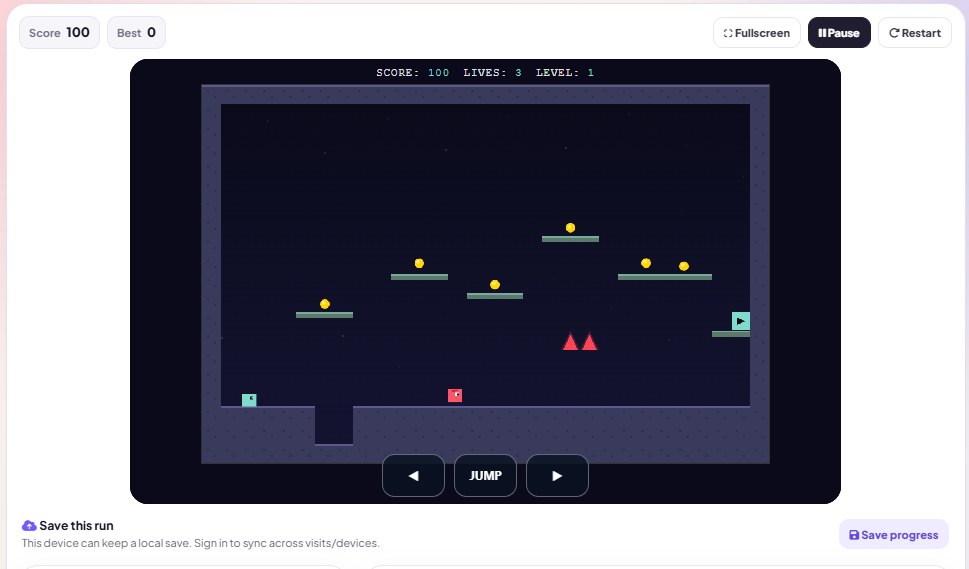 Colony Runner browser game preview