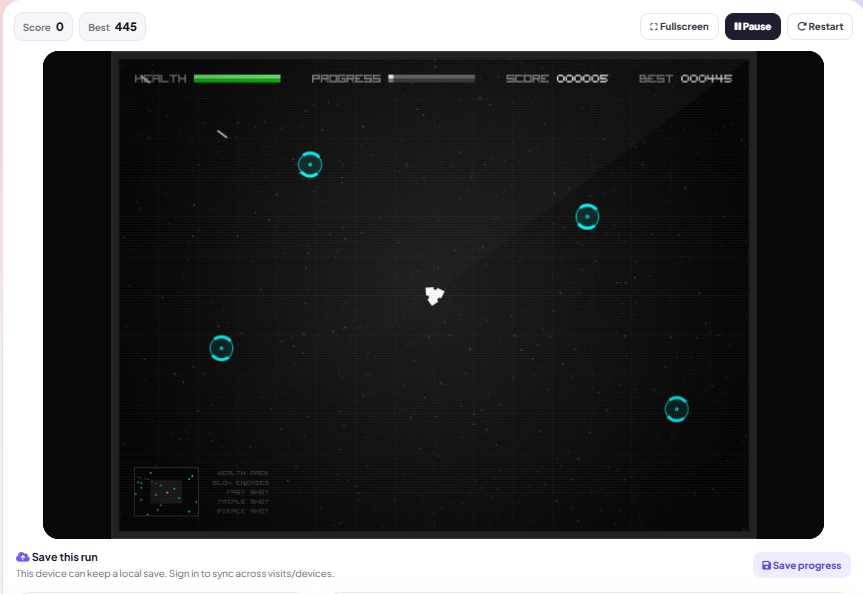 Radius Raid browser game preview